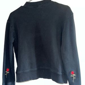 Na-Kd Rose Elbow Embroidery Sweater S